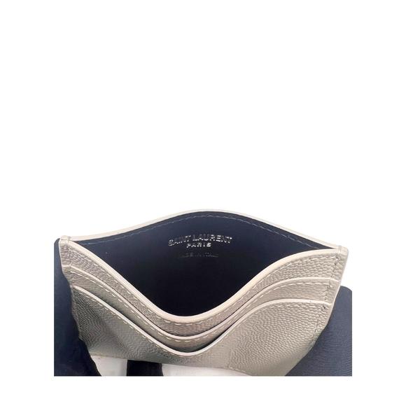 SAINT LAURENT pre-loved paris card case in blanc vintage - Picture 5 of 5